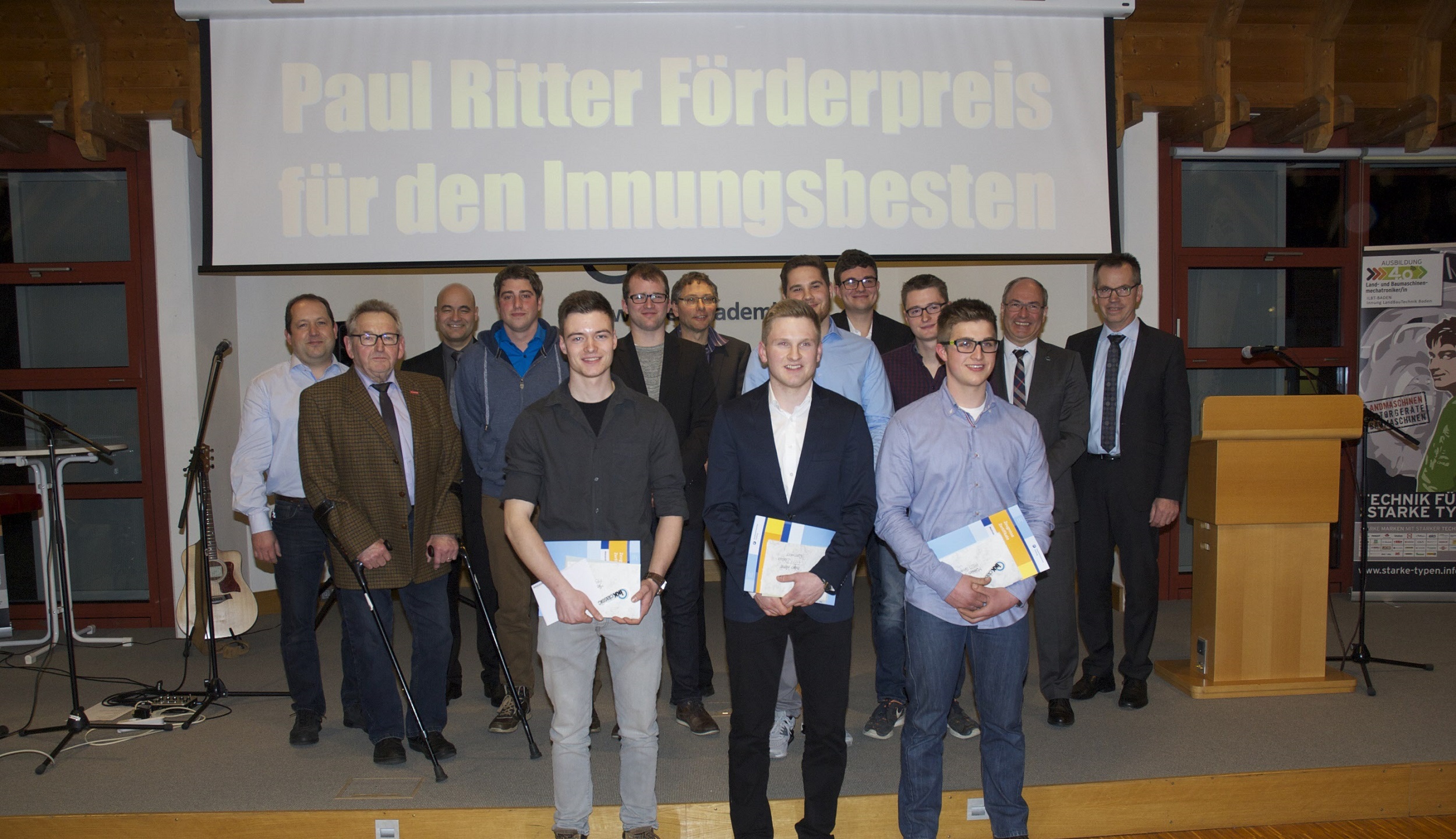 Alexander Flurer, Philipp Werner und Matthias Stdle (vorne, von links) erzielten die besten Gesamtergebnisse. 